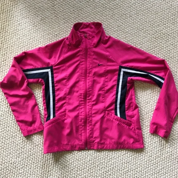 Vintage Nike Pink Navy Women’s Track Suit Jacket & Pant SET - Picture 2 of 8